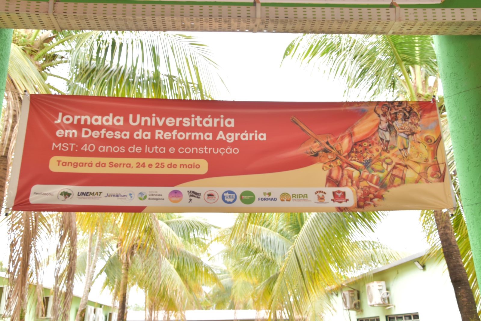 Cartaz do evento no campus de Tangará da Serra. Foto: Anny Haweroth