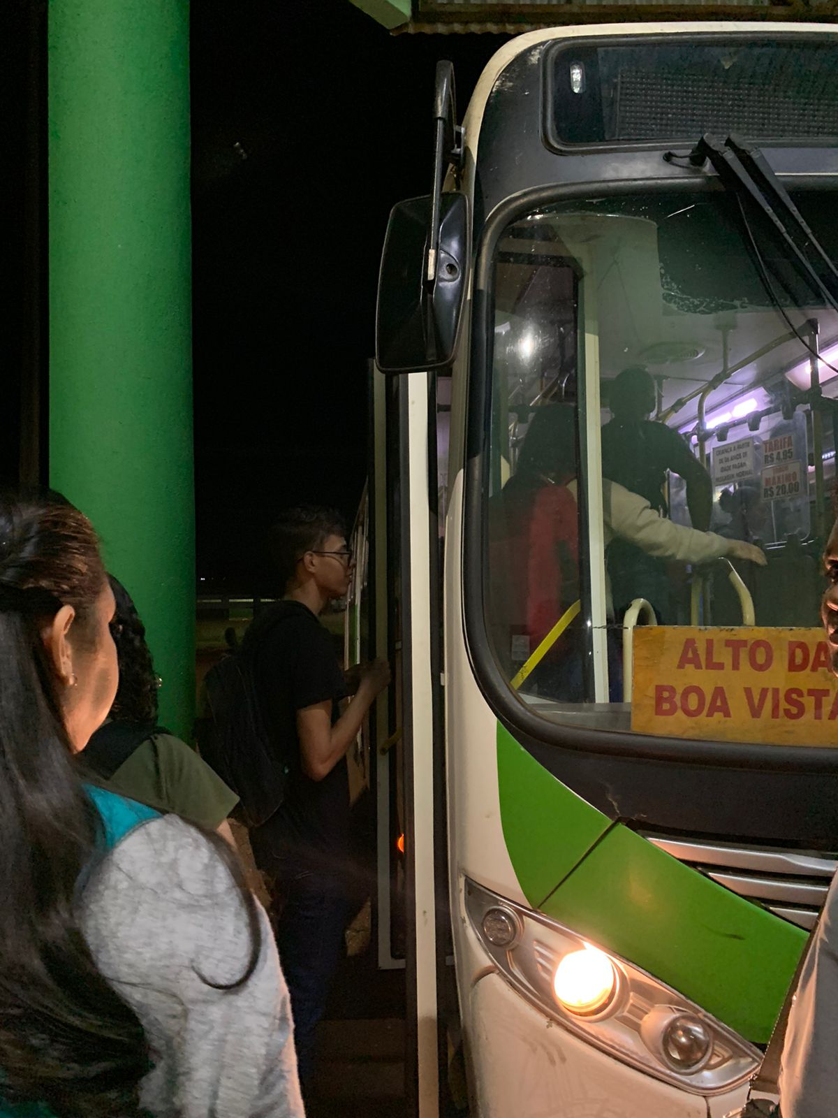 Estudantes temem o fim da rota cidade x UNEMAT/Foto: Maria Tereza